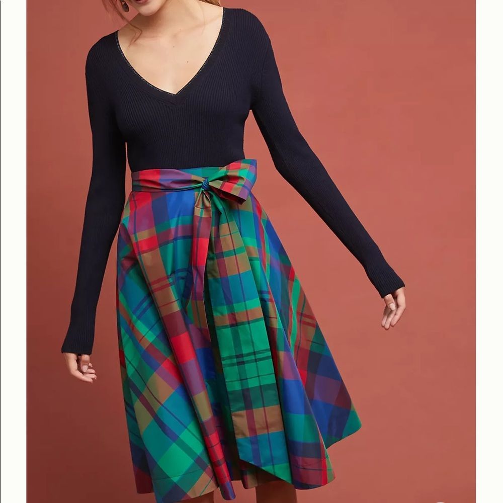 New Anthropologie Maeve Sorbonne Aline Skirt Size 0 #097